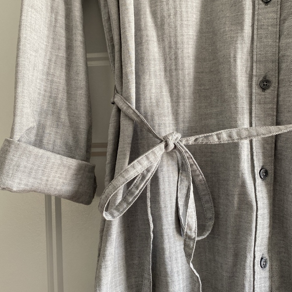 Abercrombie & Fitch Gray Shirt Dress Size L
